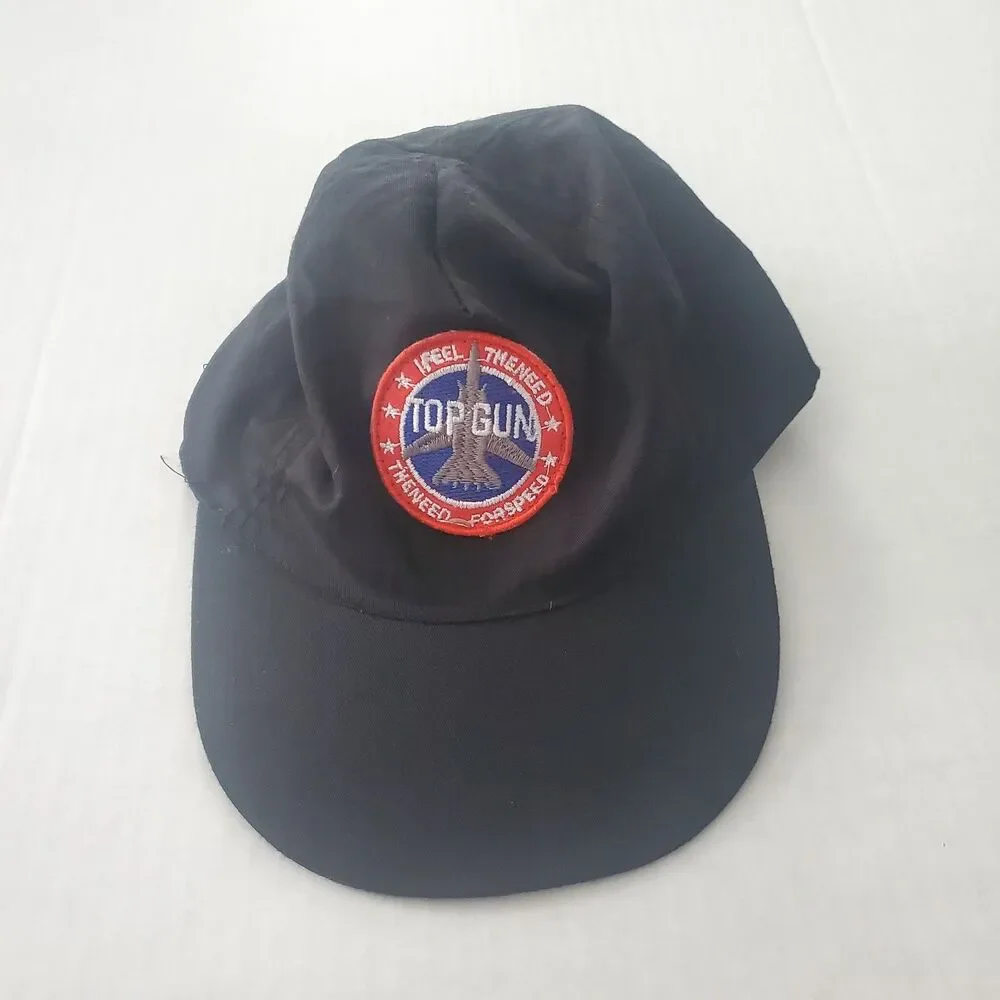 Top Gun Hat, Top Gun Maverick, Black Hat, Flying Hat, Unisex, Adjustable Strap